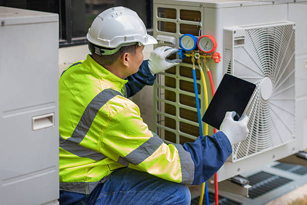 Professional Hvac technician working in Mount Olive, NC